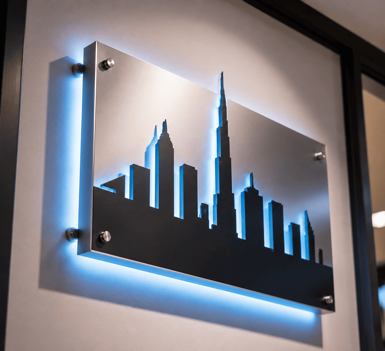 Acrylic and metal signs Dubai